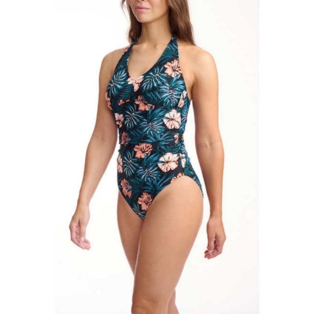 New * Lole Tropical Halter One Piece Swimsuit 14 NWOT